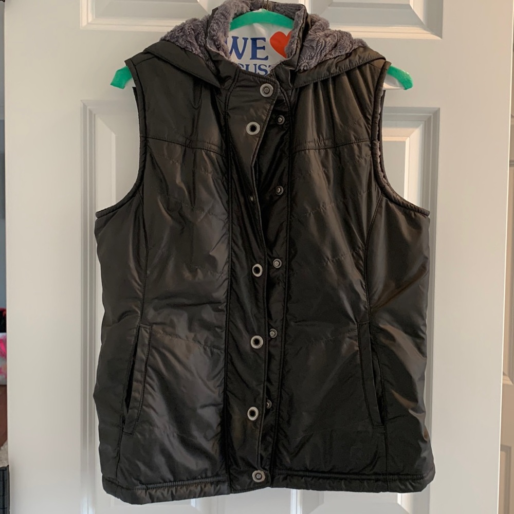 REI Fleece Lined Grey Vest. Size Small.